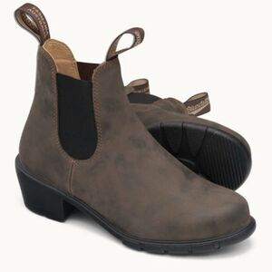 Blundstone Women's Chelsea  Leather Elastic Pull-On Ankle Boots Brown 7 US 1677